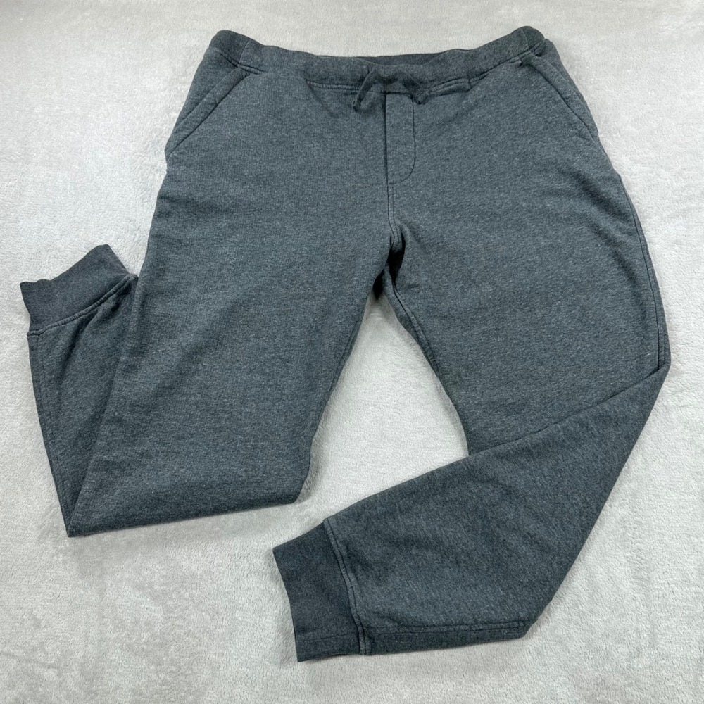 Patagonia Mahnya Fleece Pants Men XL Grey Joggers Organic Cotton Tapered Outdoor